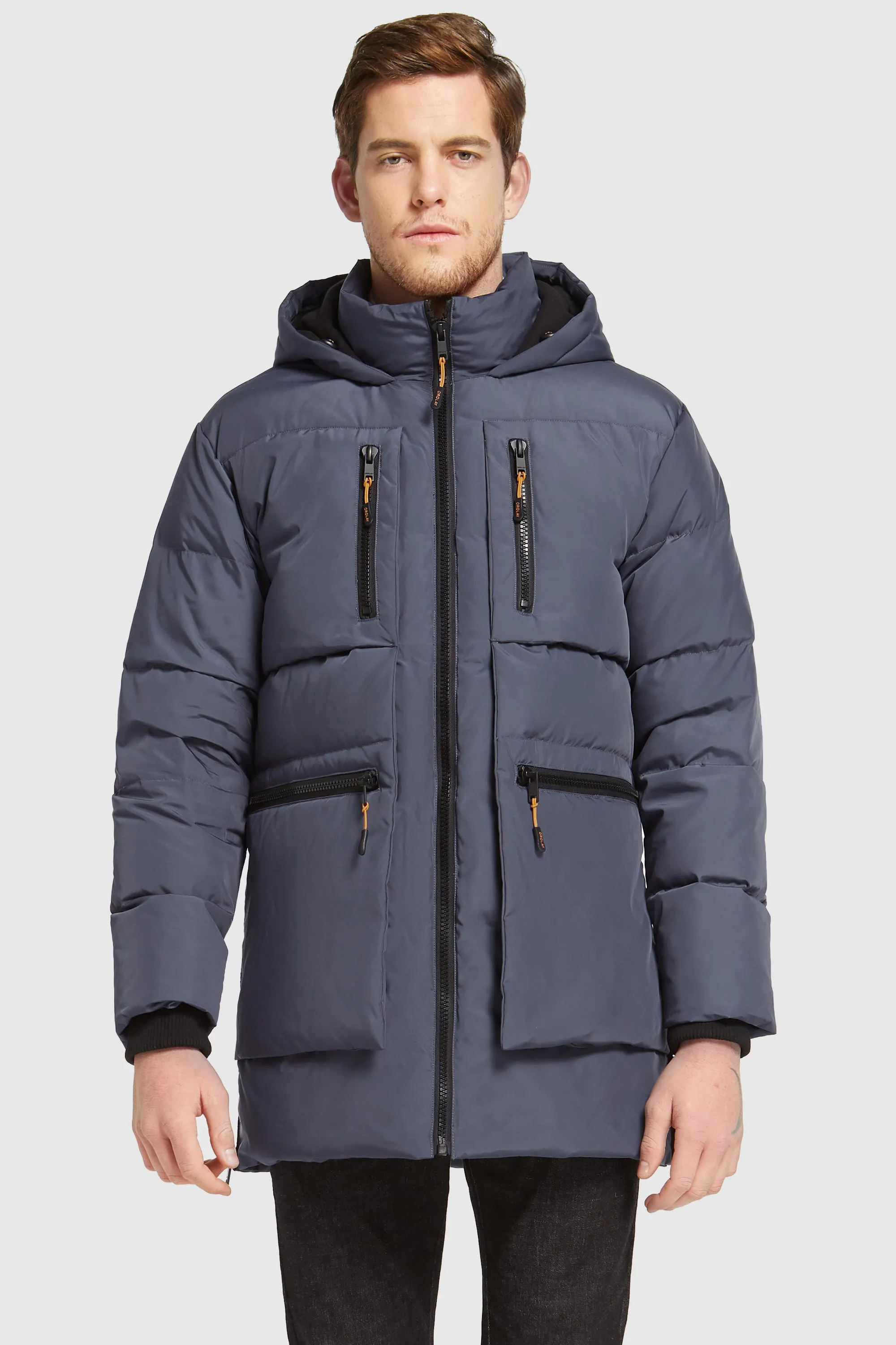 092 Classics Hooded Thickened Down Jacket Versatile Daily Layer Non Irritating Lining