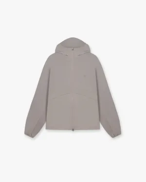 Roll Up Hood Low Profile Collar 247 Hooded Training Jacket - Cinder