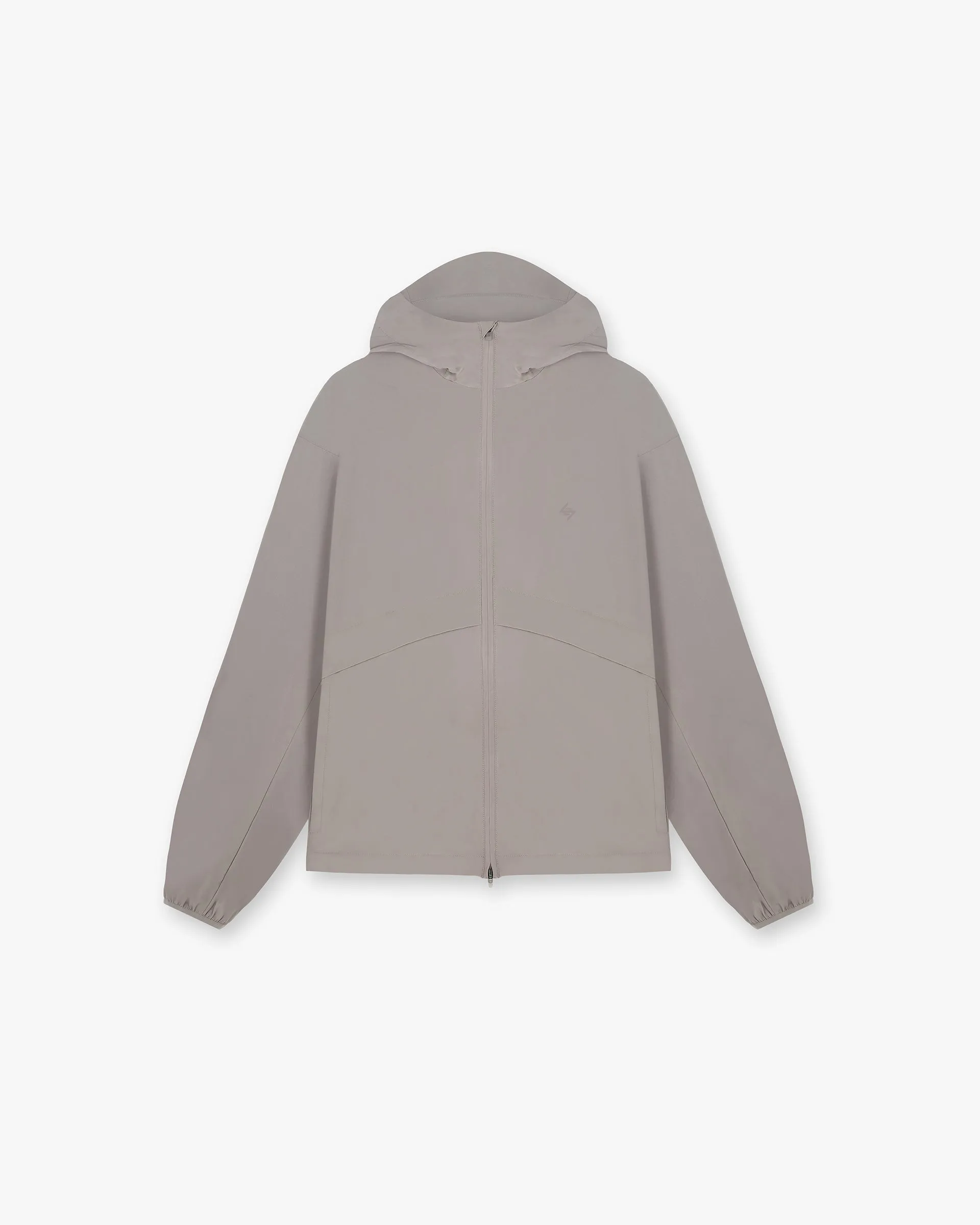 Roll Up Hood Low Profile Collar 247 Hooded Training Jacket - Cinder