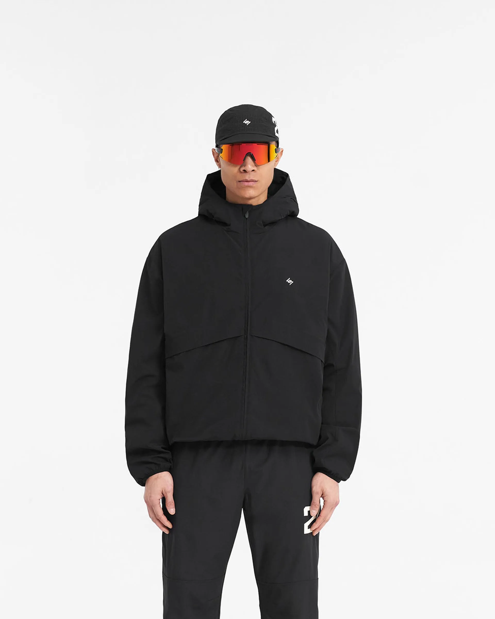 Four Way Stretch Daily Commute 247 Hooded Training Jacket - Jet Black