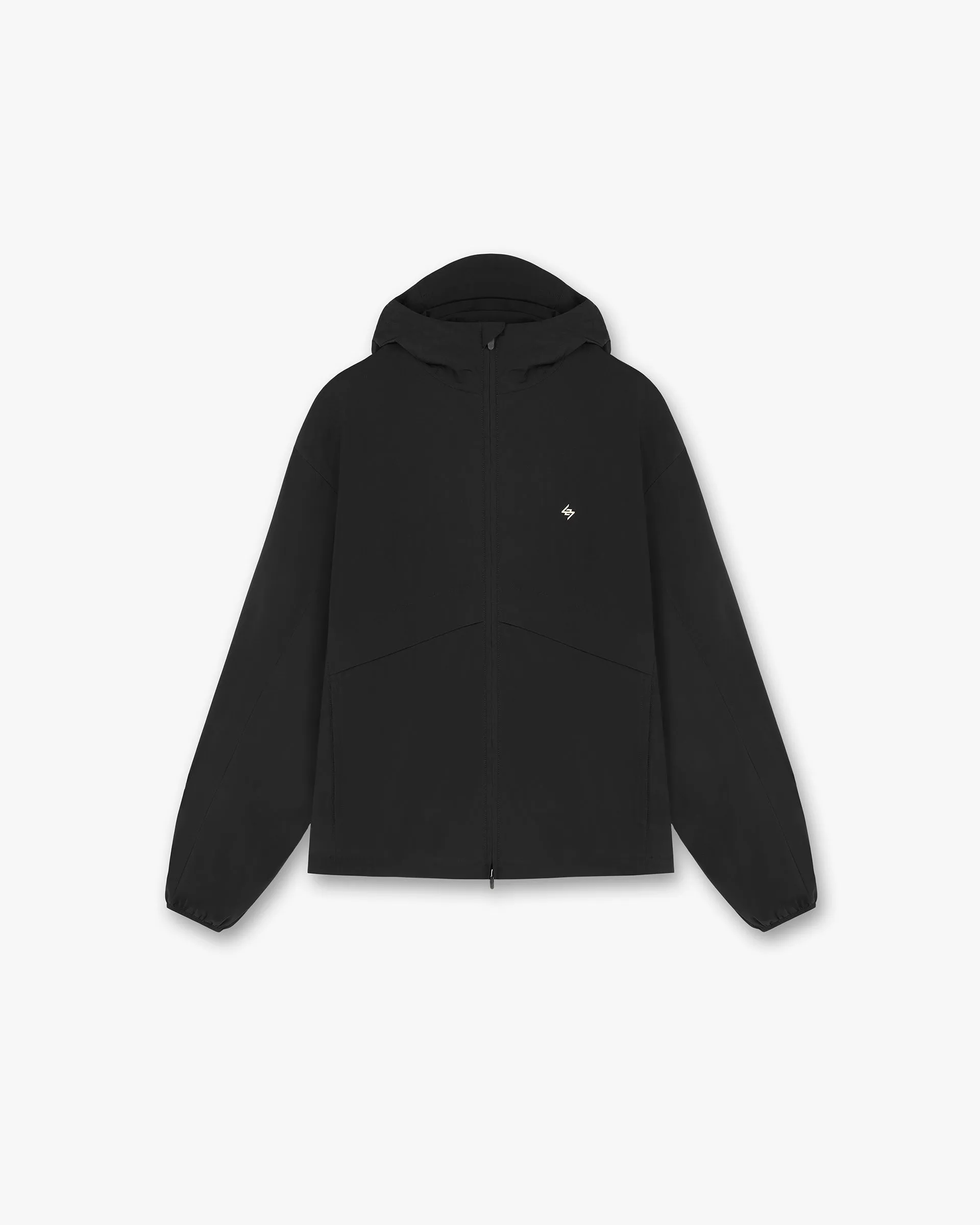 247 Hooded Training Jacket - Jet Black Compression Panels