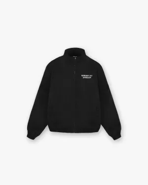 247 Represent Gymnasium Track Jacket - Off Black HiddenPockets Zipper Closure System