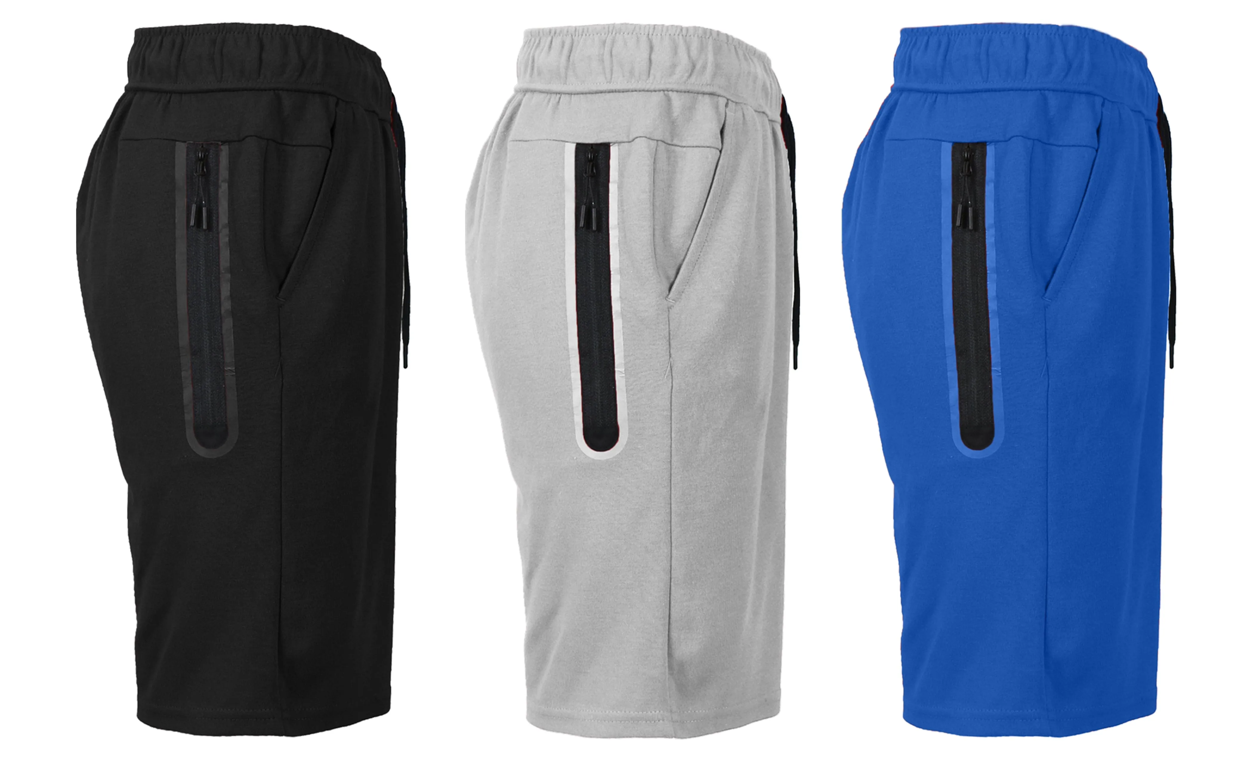Semi Formal 3-PACK Men's Tech Fleece Performance Active Shorts Set
