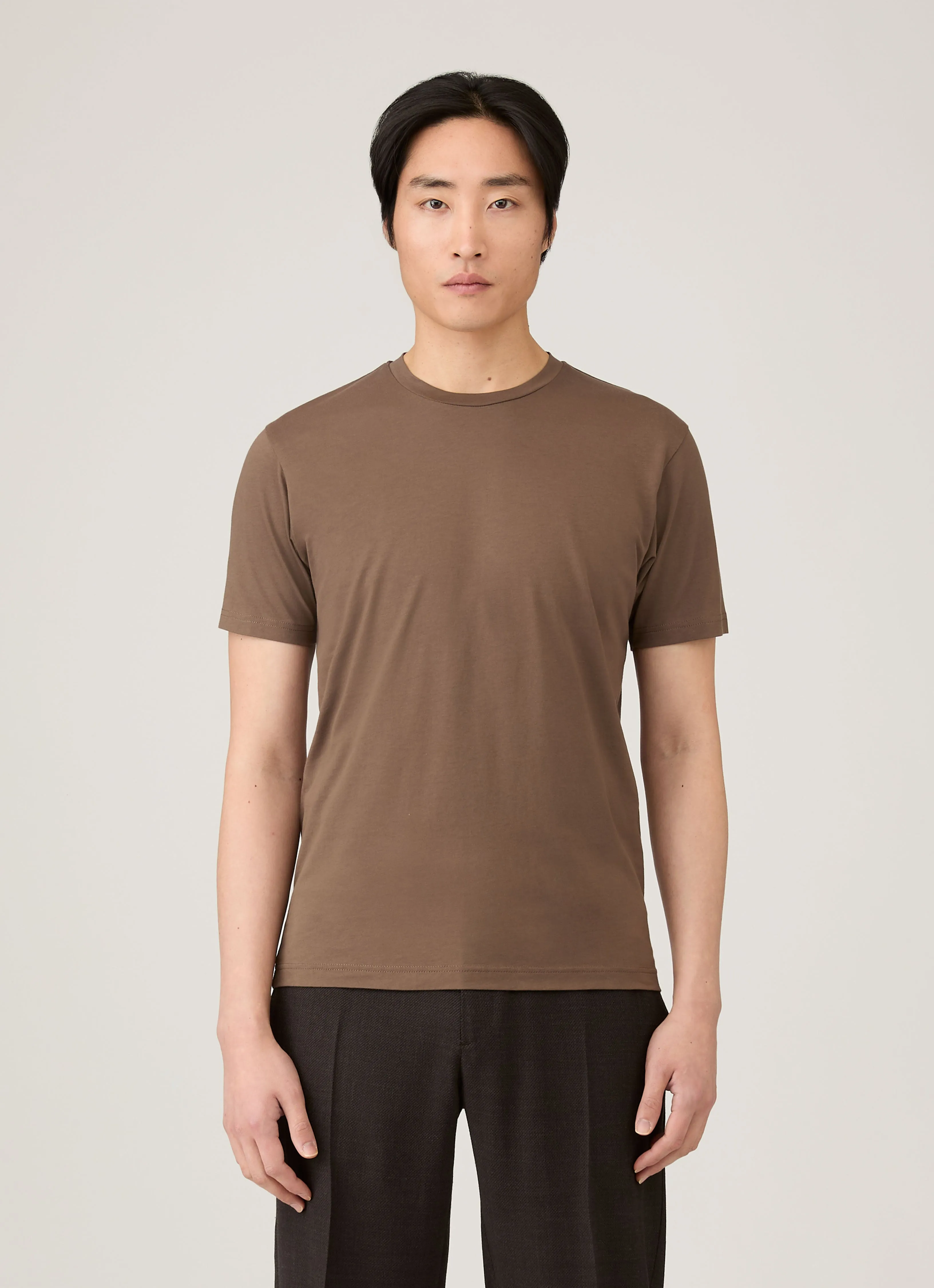 Sporty Layer Men's Riviera Midweight T-shirt in Bark