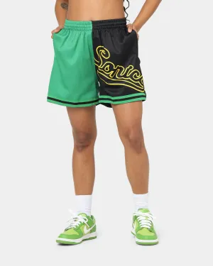 Mitchell & Ness Women's Seattle Supersonics Big Face 5.0 Shorts Black Weekend Comfort