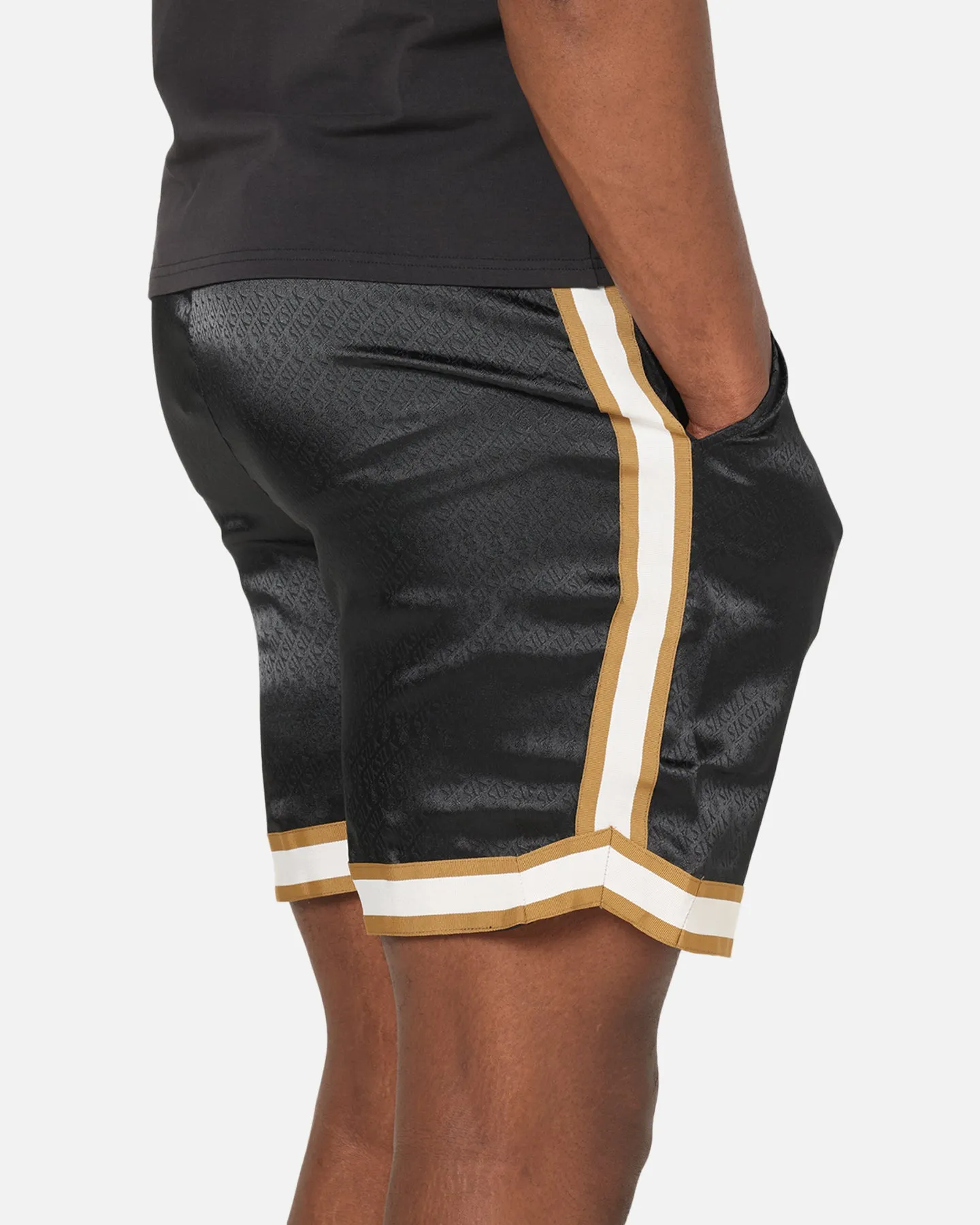 Sik Silk Resort Shorts Black Ergonomic Contour Shape