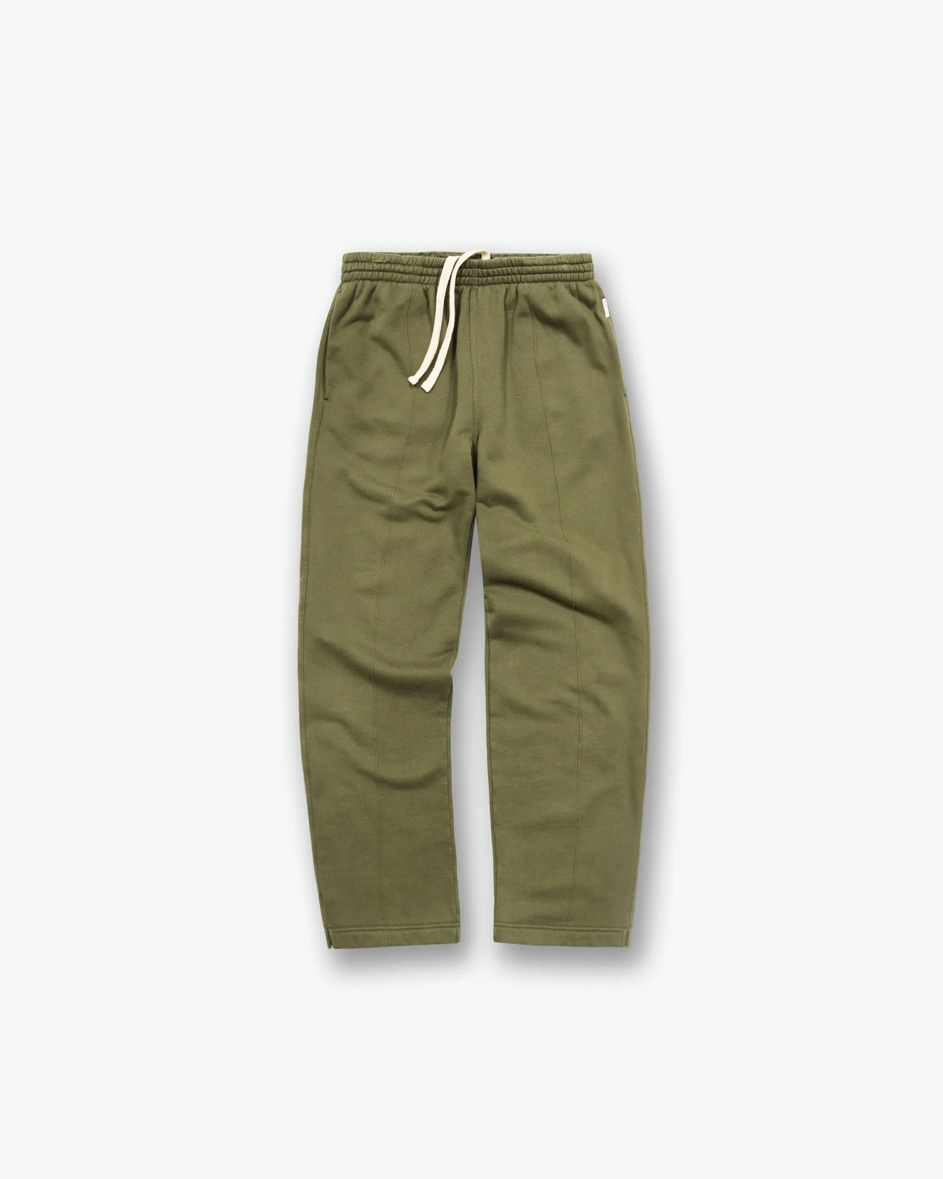 Flexible Layer Fit Sweat Wicking Lining Initial Sweatpants - Army Green