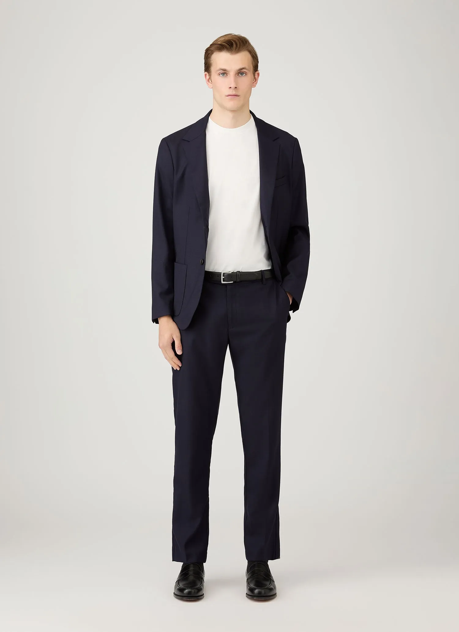 Men's Silk Cotton T-shirt in White Sport Performance Fit Everyday Top