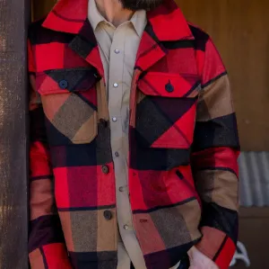 Kimes Ranch Men's Grants Coat in Rust Red Transitional Daily Fit