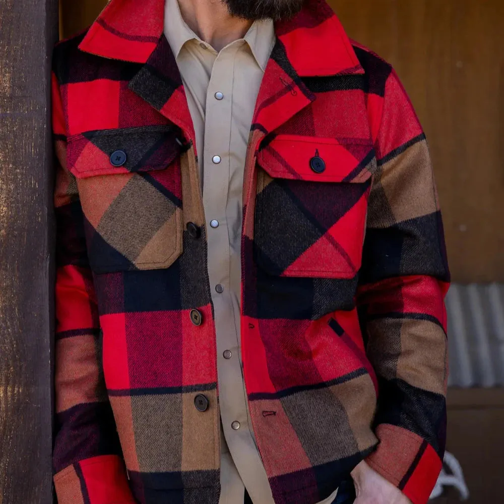 Kimes Ranch Men's Grants Coat in Rust Red Transitional Daily Fit