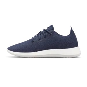 Stylish Minimal Men's Wool Runner - Hazy Indigo (Blizzard Sole)
