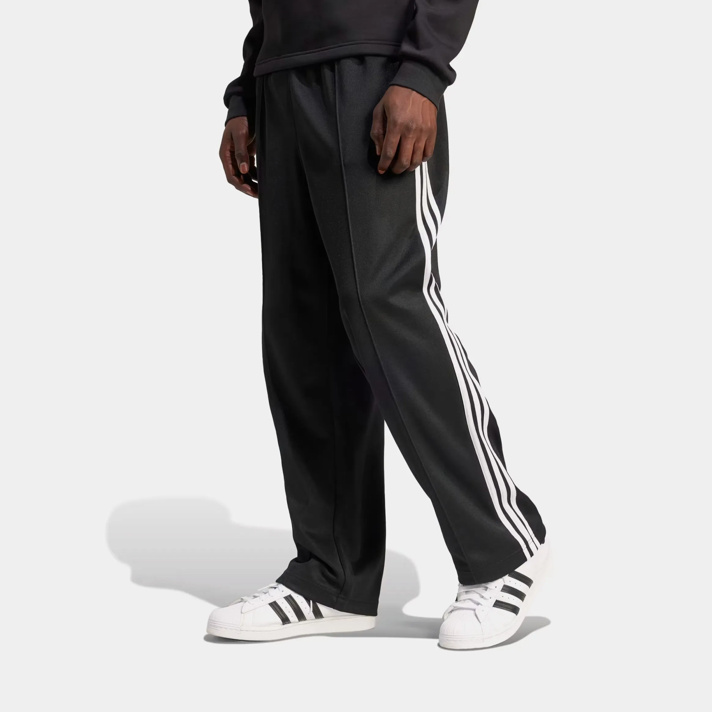 Durable Comfort windproof Adicolor Baggy Firebird Track Mens Pants (Black)