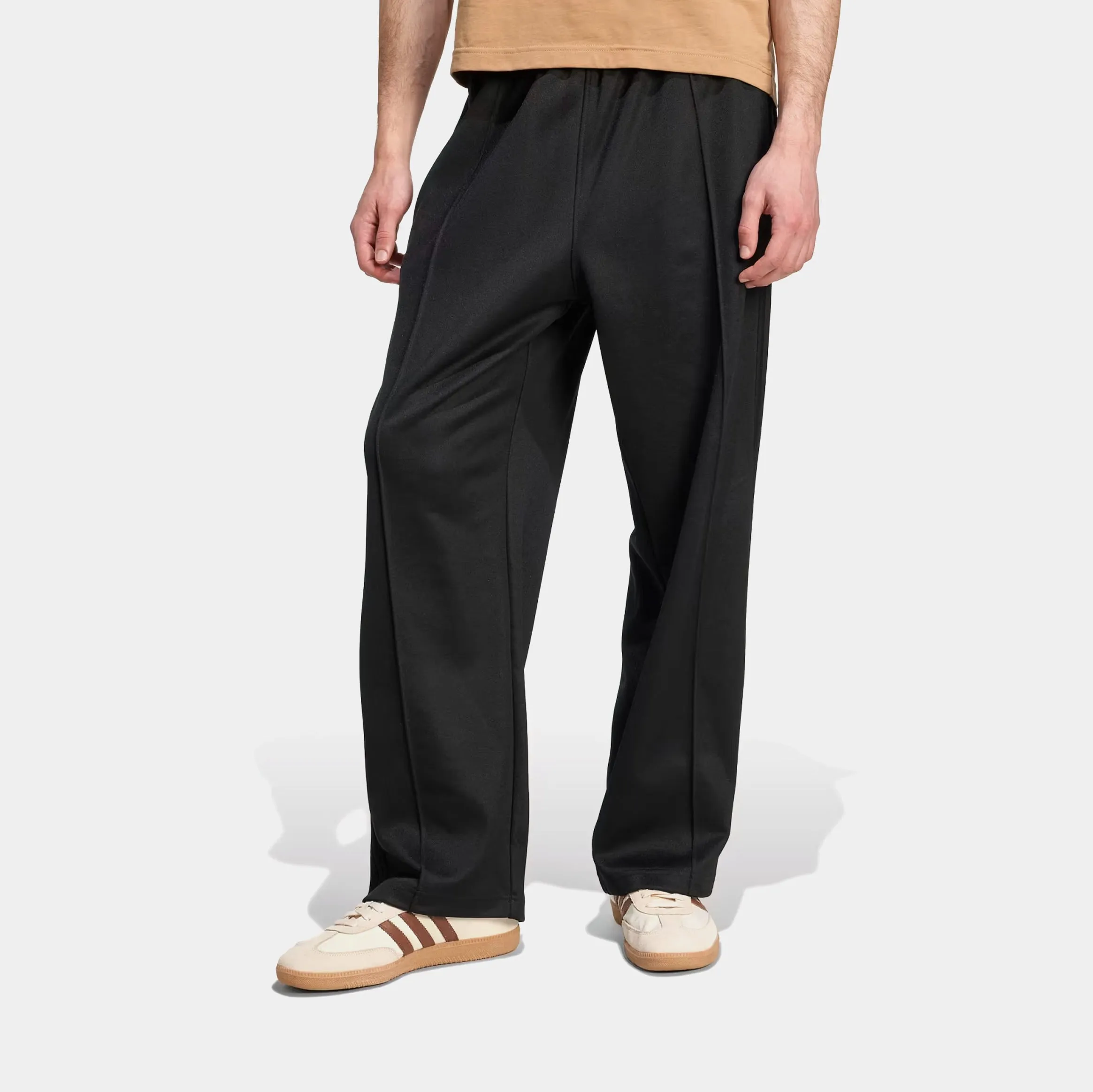 Blackout fabric Adicolor Baggy Fit Firebird Track Mens Pants (Black/Black)