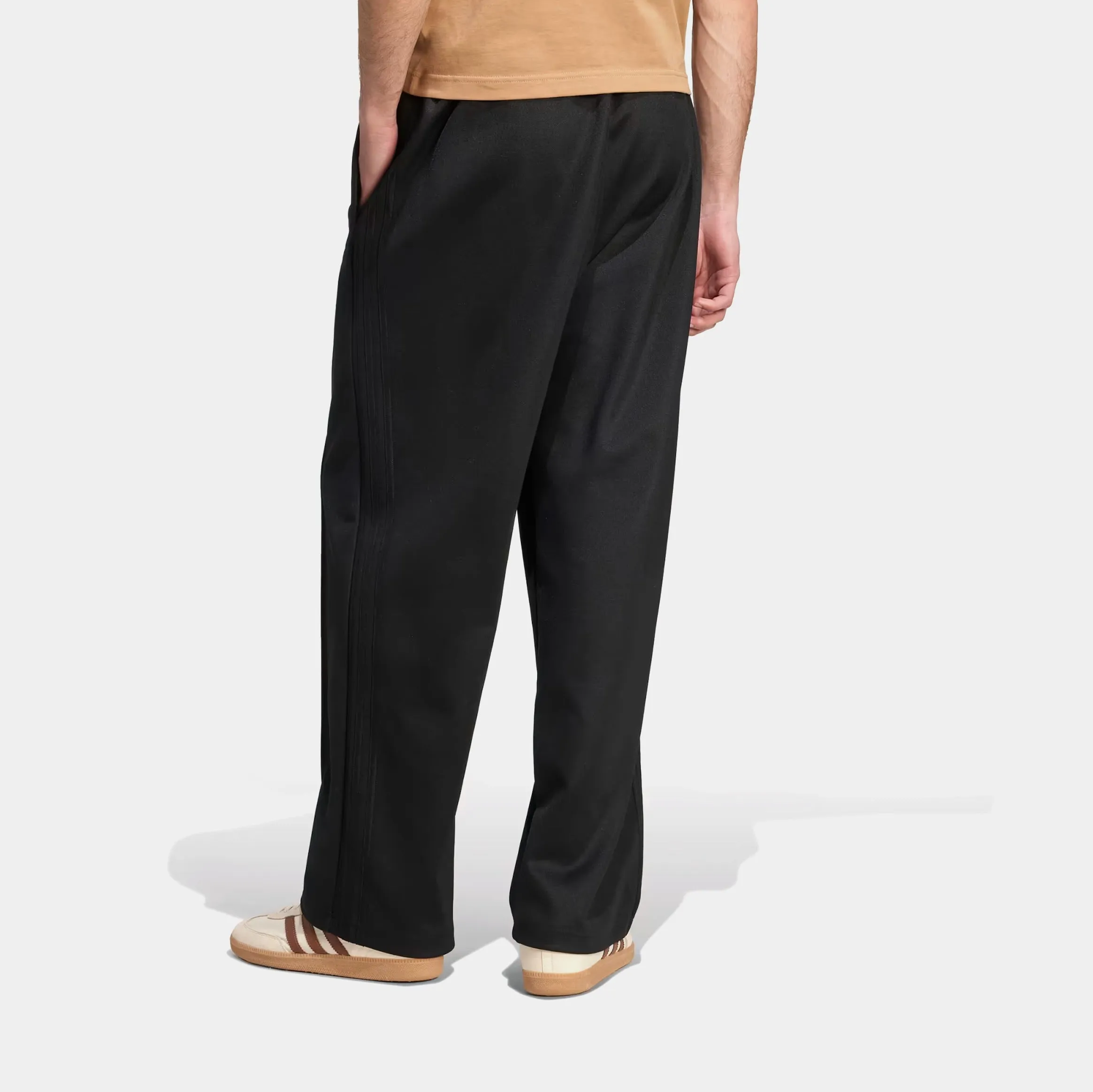 Adicolor Baggy Fit Firebird Track Mens Pants (Black/Black) Secure Waistband Trendy Vibe