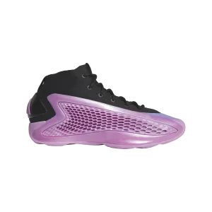 adidas ANTHONY EDWARDS 1 ASCENT MID Basketball Shoes | Core Black-Preloved Purple | Men's Soft Interior Tuned Cushioning