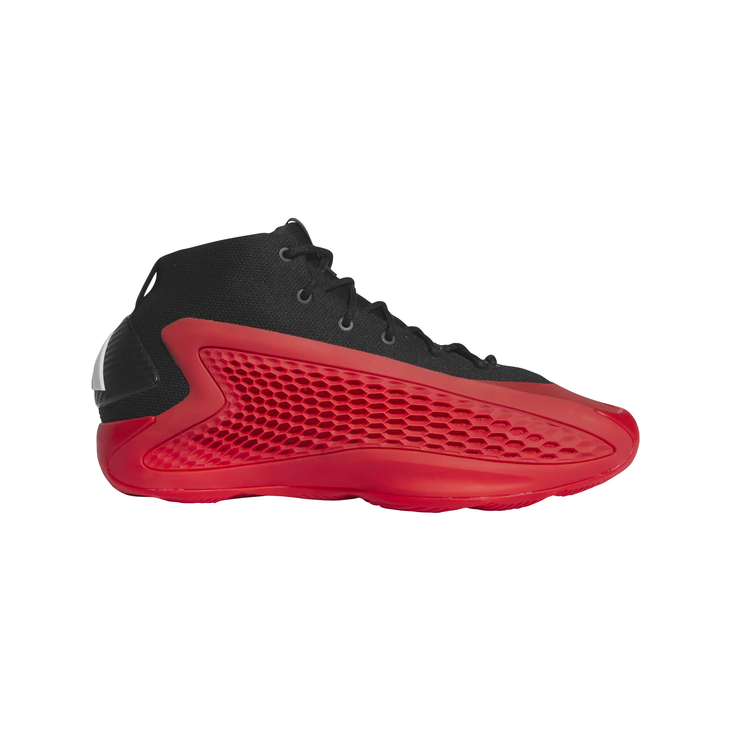 Ultra Light Frame Ground Contact Feel adidas ANTHONY EDWARDS 1 ASCENT MID Basketball Shoes | Core Black-Red | Men's