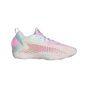 3D Knit Structure Shock Guard adidas ANTHONY EDWARDS 1 LOW Basketball Shoes | Cloud White-Acid Orange-Bliss Pink | Men's