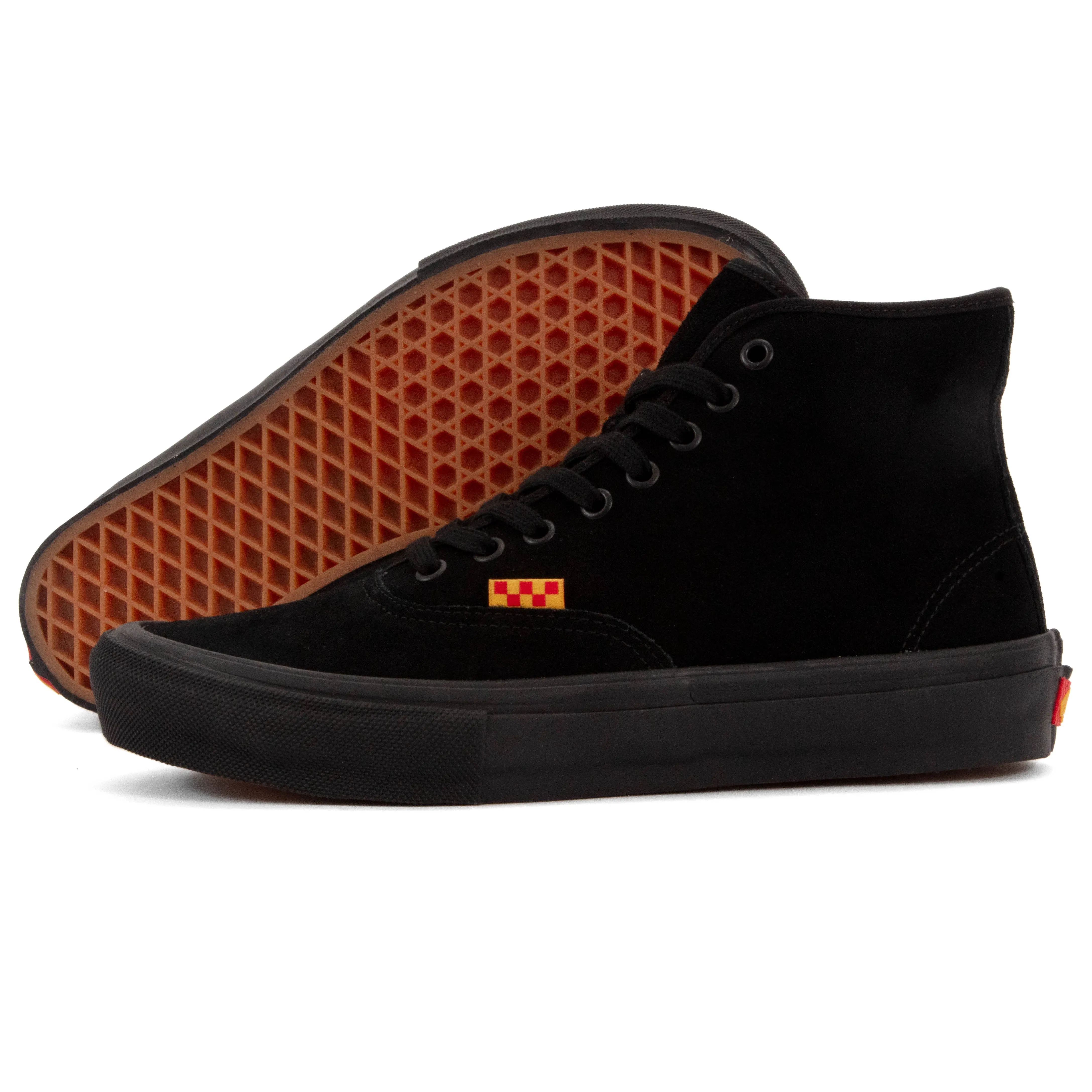 Flat Grip Calm Design Vans - Andrew Allen Skate Authentic High VCU (Black)