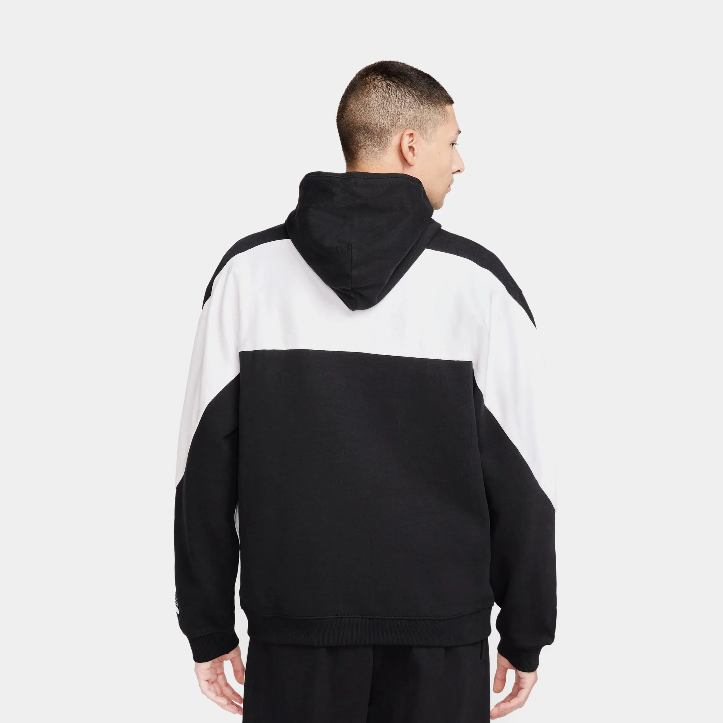 Air Graphic Pullover Mens Hoodie (Black/White) Urban Essential durability test