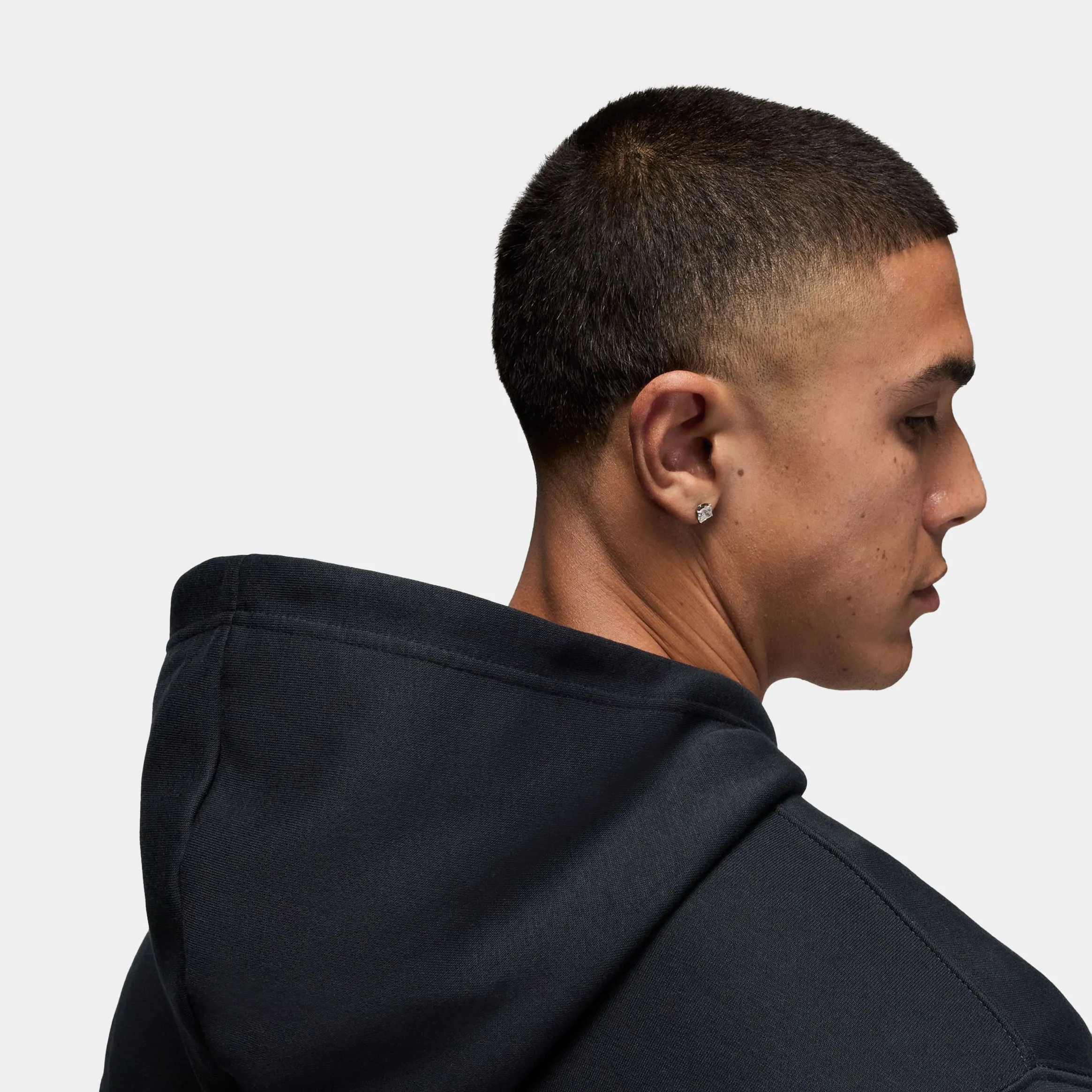 Chill Wear AJ4 Cave Fleece Pullover Mens Hoodie (Black)