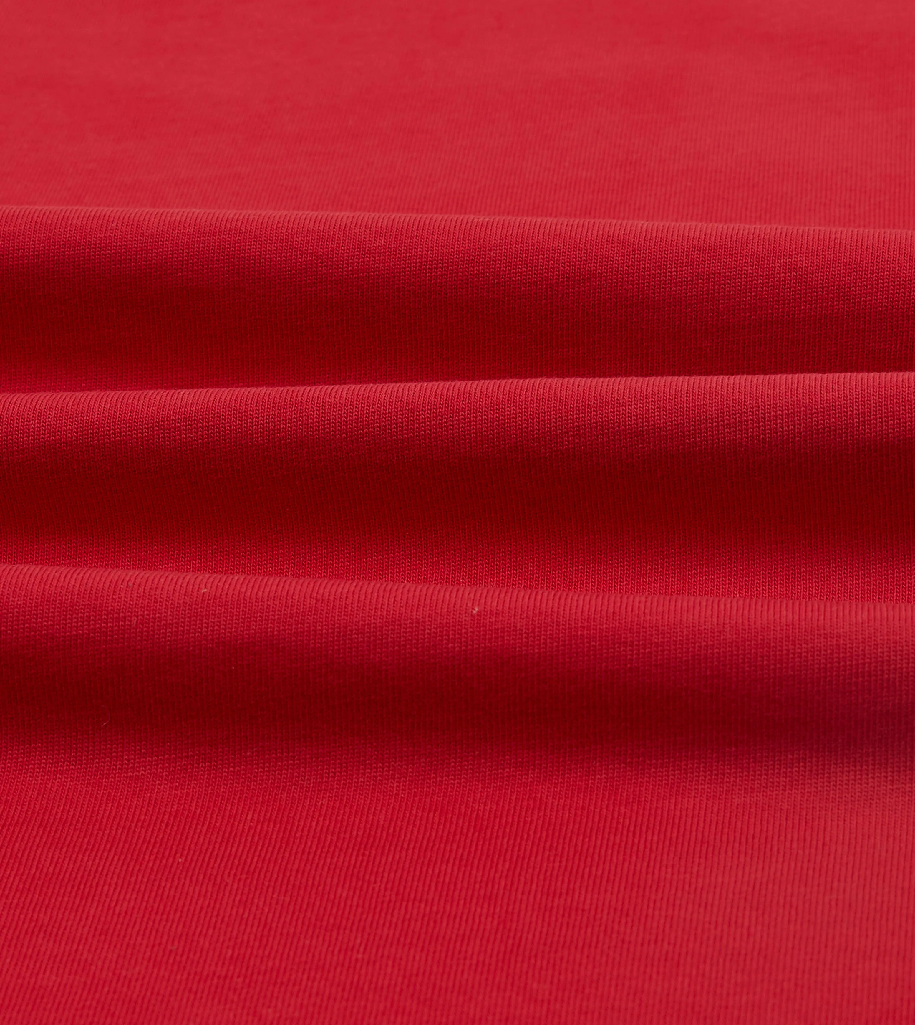 Zero Waste Production Red and Ecru Long Sleeve Raglan T-Shirt