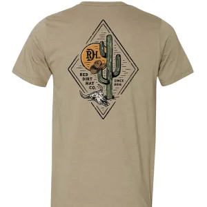 Red Dirt Hat Co. "Diamond Cactus" T-Shirt in Tan anniversary