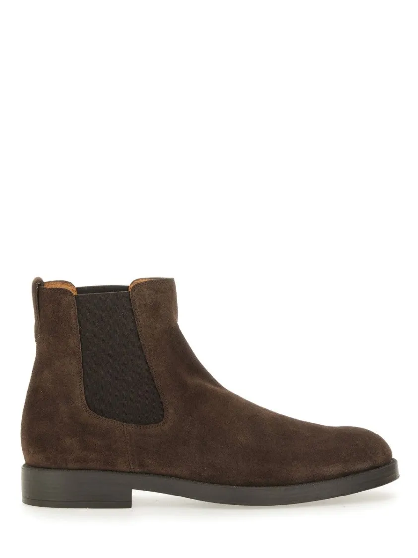 standard fit Bespoke Make Refined Brown Suede Ankle Boot