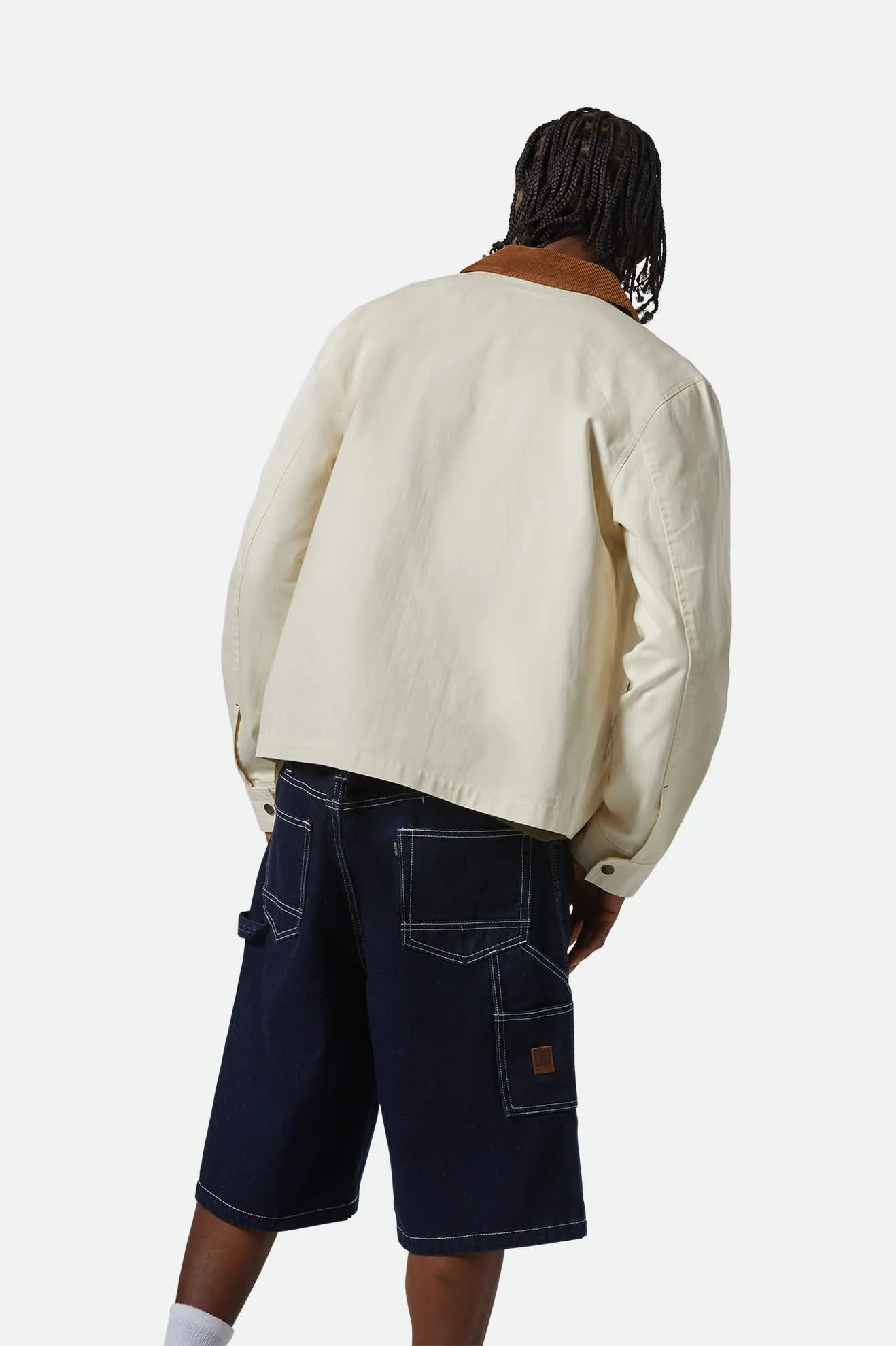 Mechanic Garage Jacket - Whitecap Minimal Detail Relaxed Layers