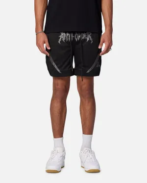 The Anti Order Sparta Mesh Basketball Shorts Black/Grey Preppy Style
