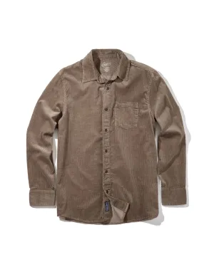 Ultra Soft Finish Saratoga Featherweight Corduroy Shirt - Mocha