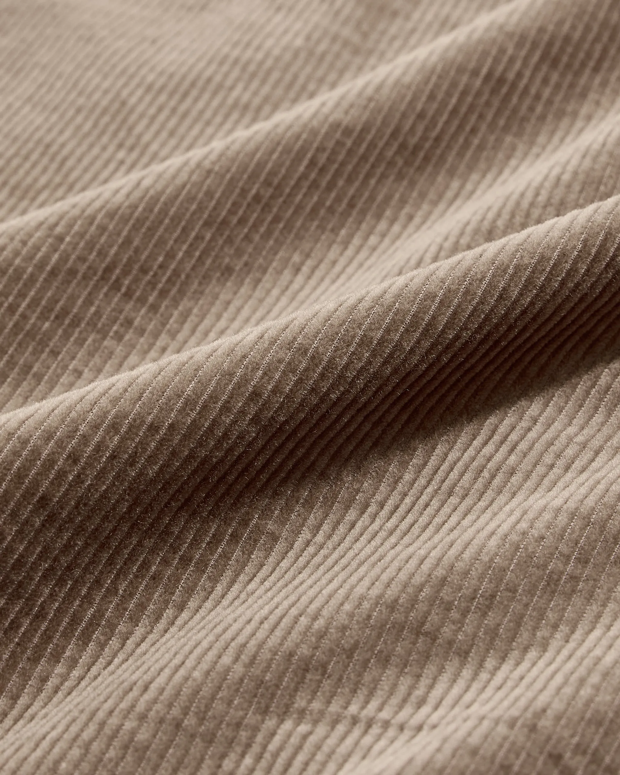 Chill Vibes Soft Brushed Finish Saratoga Featherweight Corduroy Shirt - Mocha