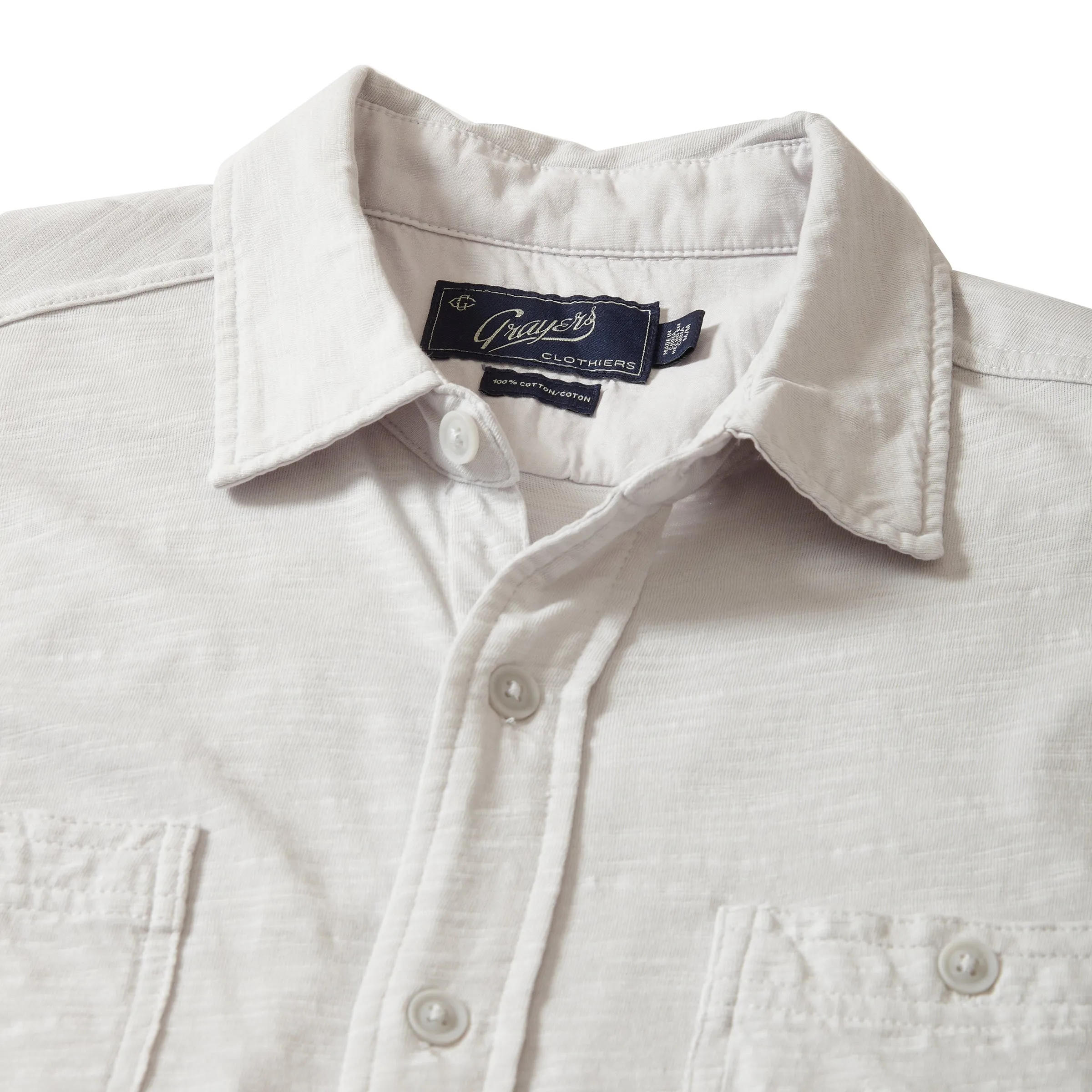 Flex Everyday Knit Short Sleeve Shirt - Glacier Gray Quick Fit Casual Look Wear