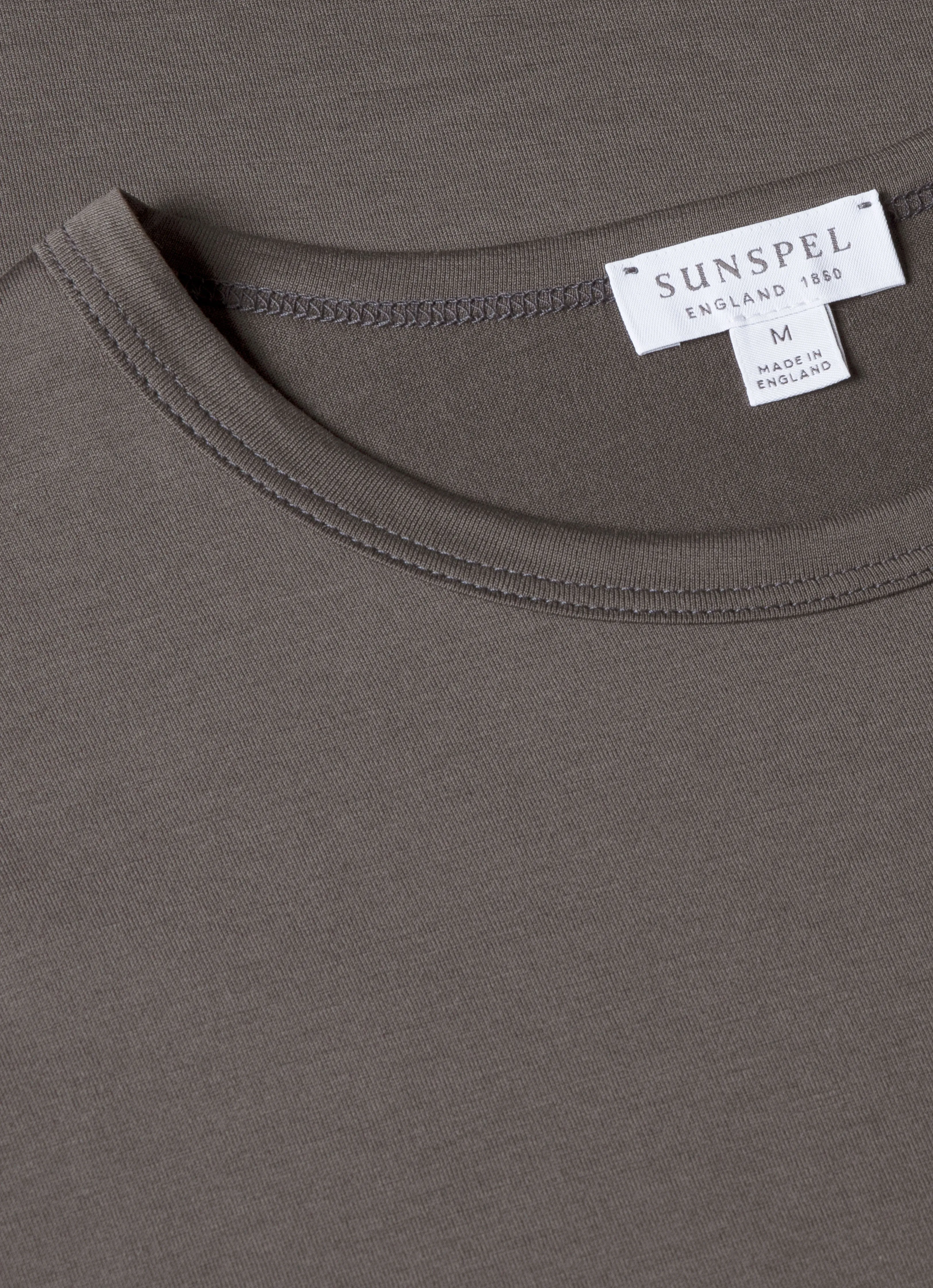 Men's Classic T-shirt in Charcoal Reinforced Neckline ReinforcedHems