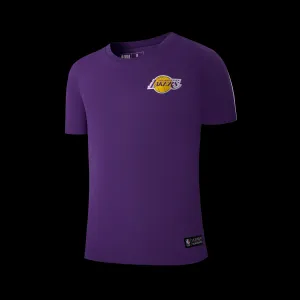 NBA Back Gradient Print Regular Fit T-Shirt - Los Angeles Lakers Non Chafing Neckline Thermal Regulation System