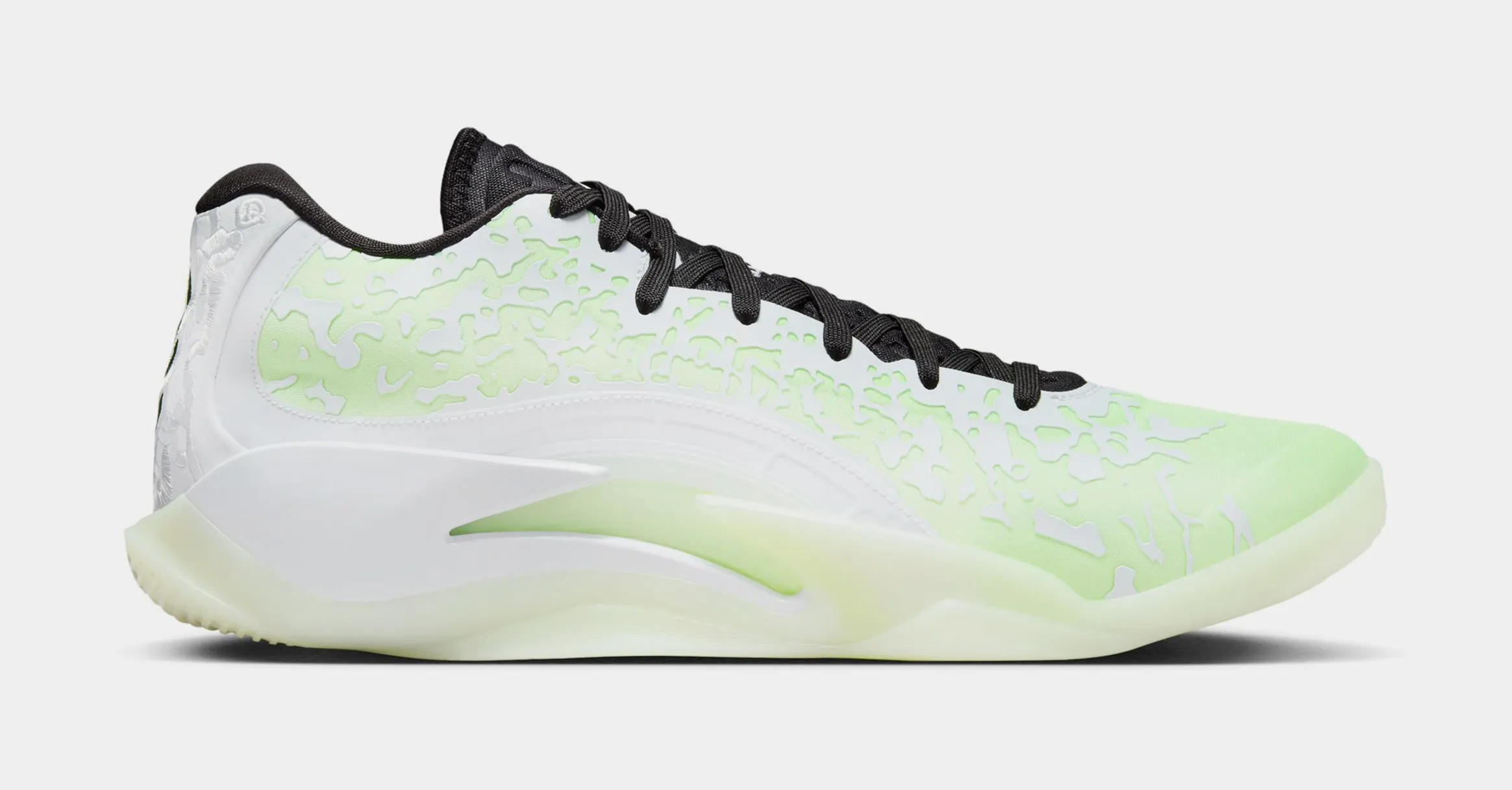 Lightweight Support Zion 3 No Guts Mens Basketball Shoes (White/Black/Barely Volt/White)