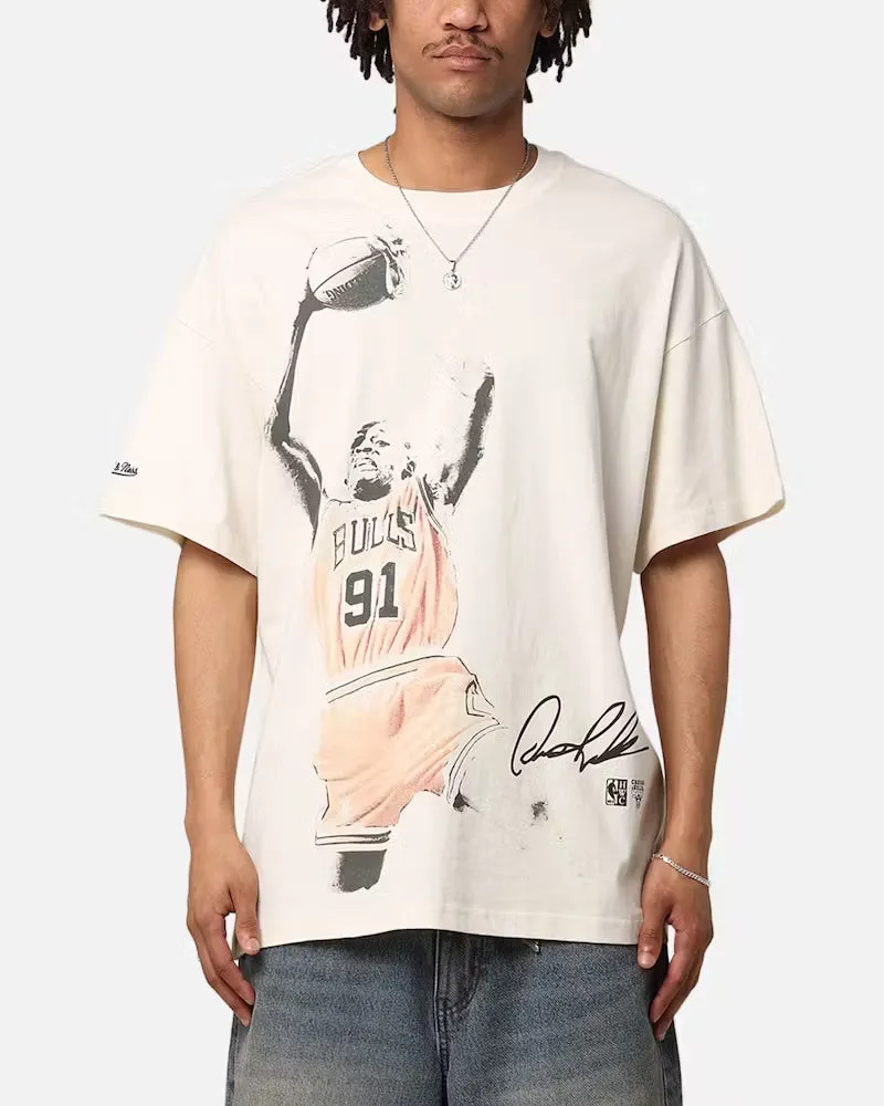 Mitchell & Ness NBA Chicago Bulls Rebound T-Shirt Open Weave