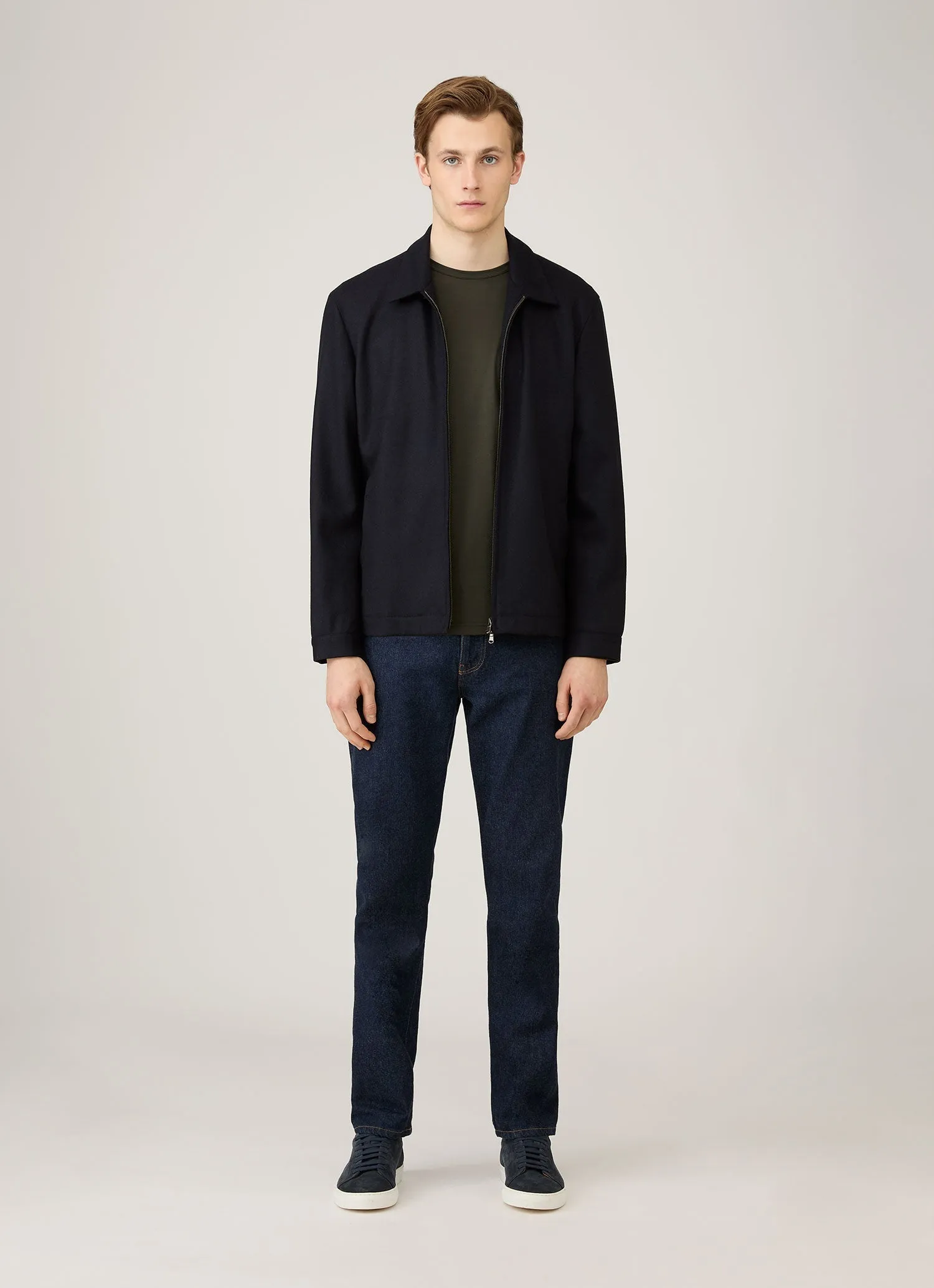 Men's Long Sleeve Classic T-shirt in Dark Green Effortless Fashion