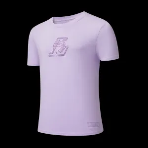 NBA Front 3D Embroidery And Back HD Print Regular Fit T-Shirt - LAKERS Walk Friendly Stretch Zones