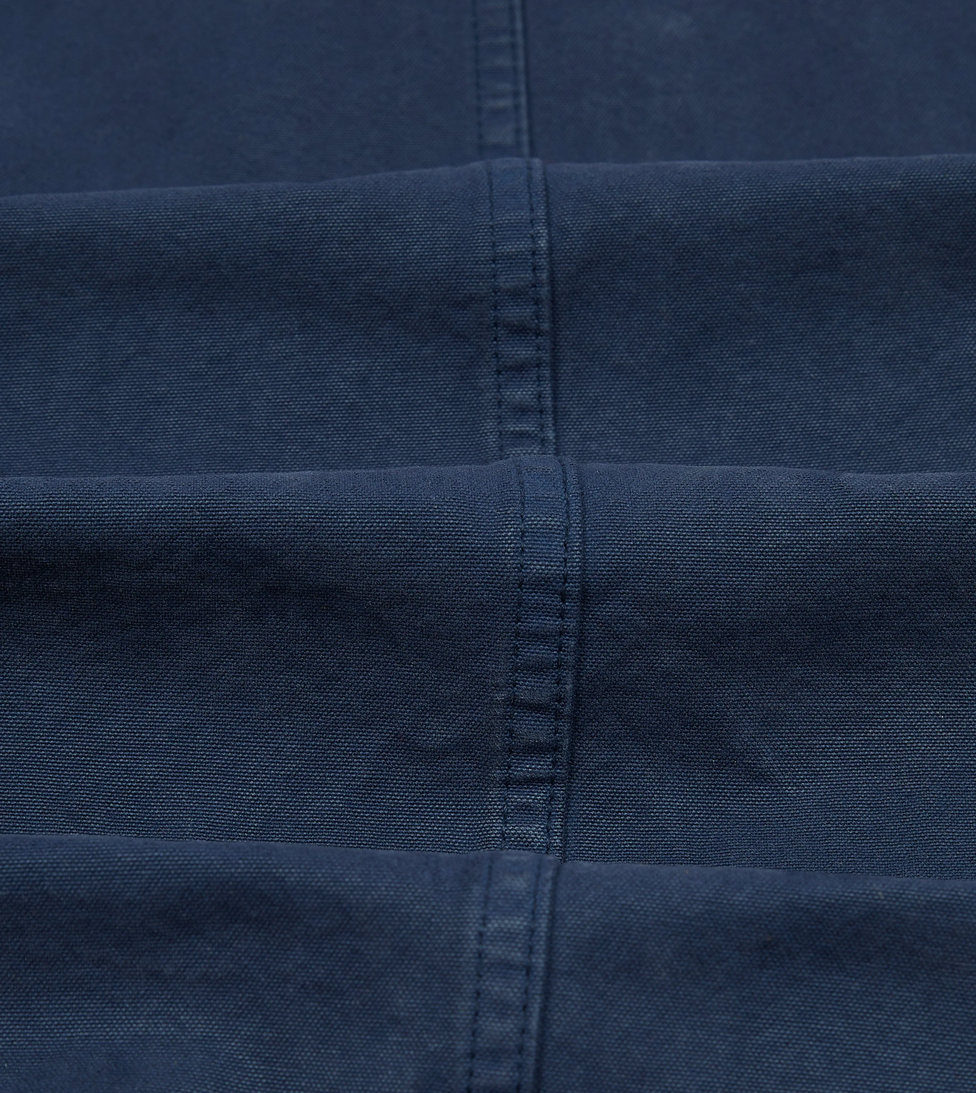 Navy Cotton Duck Canvas Five-Pocket Chore Jacket Casual Feel Basic Essential Layer