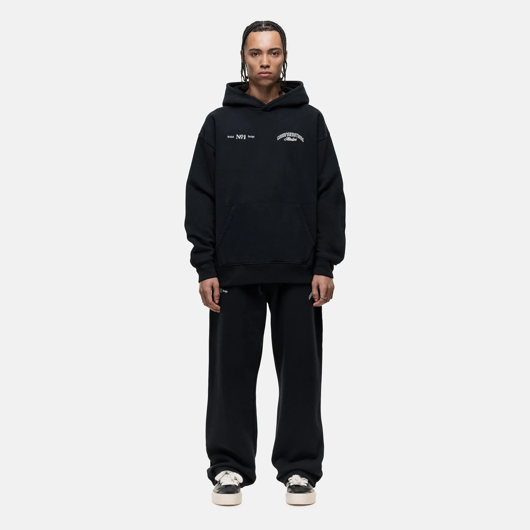 Cozy and Relaxed Lightweight Feel Antiquity Black Jogger
