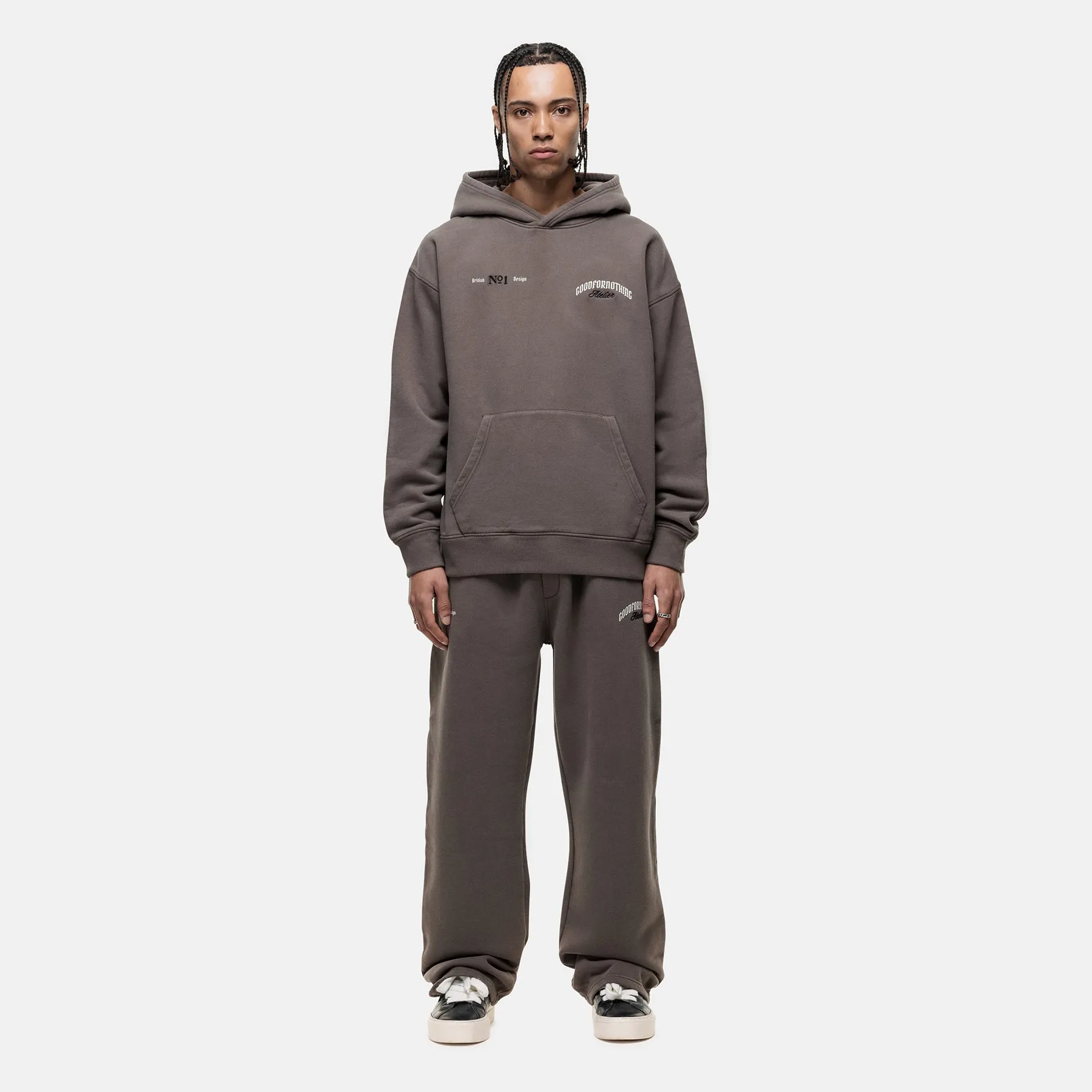 Body-Hugging Fit Sweat Resistant Antiquity Washed Taupe Jogger