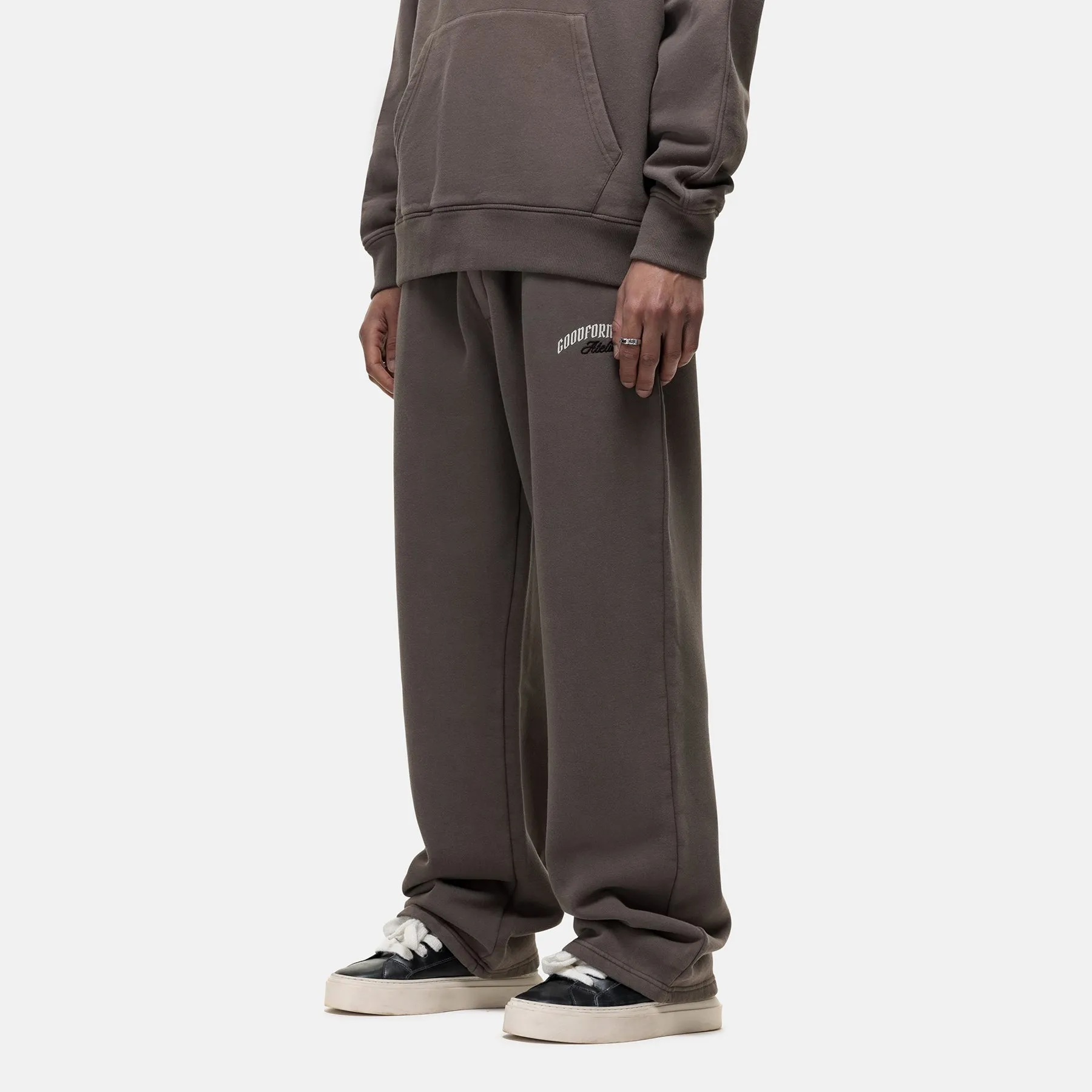 Twill Weave Texture Easy Motion Antiquity Washed Taupe Jogger