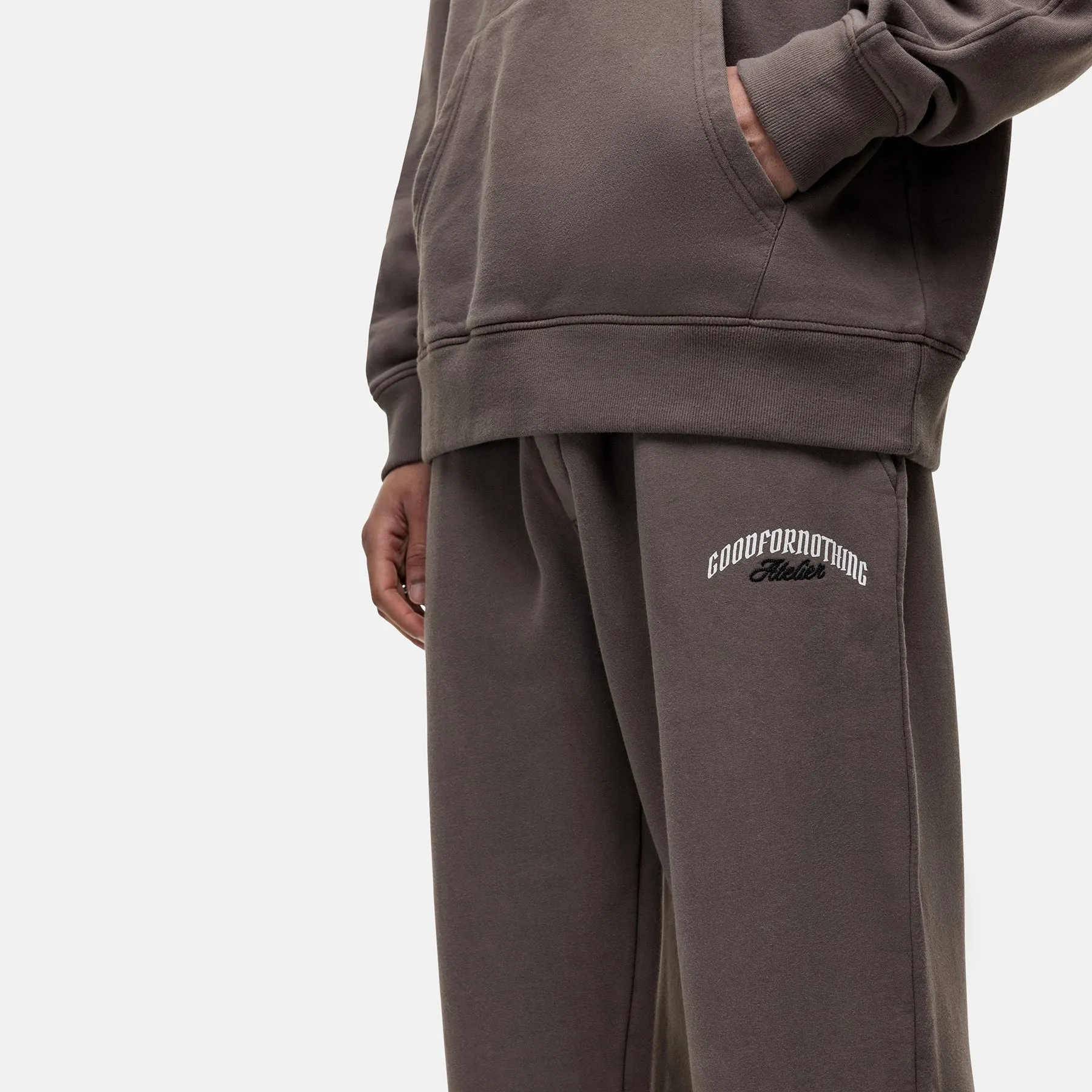 Antiquity Washed Taupe Jogger Eco Friendly Dyeing