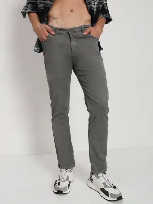Effortless Waist Smart Casual Athlete Fit Men's Grey Slim Fit Jeans