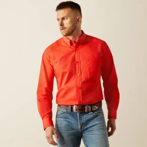 Ariat Men's L/S Waylen Classic Fit Western Button Down Shirt in Geometric Red (Available in Tall Sizes) Chic Outfit