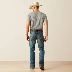 Ariat Men's M4 Relaxed Boot Cut Jeans in Scoundrel Water Efficient Wash Process Body Fit Ready