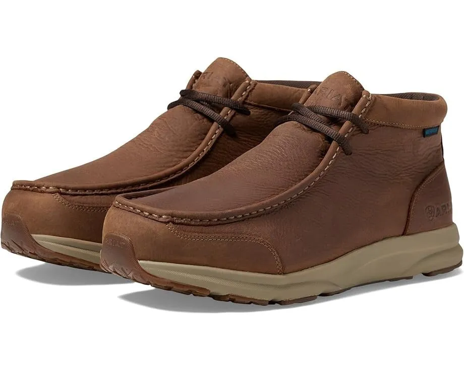 Dressy Style Ariat Spitfire H2O Men's Brown Leather Waterproof Moc Toe Ankle Boot JOBB1642