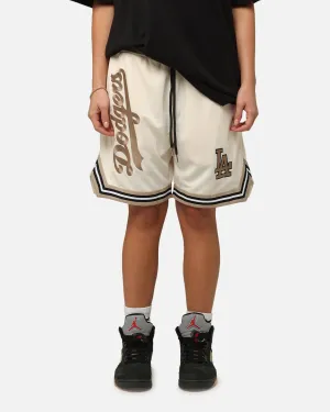 technology industry New Era Los Angeles Dodgers Mesh Shorts Light Beige