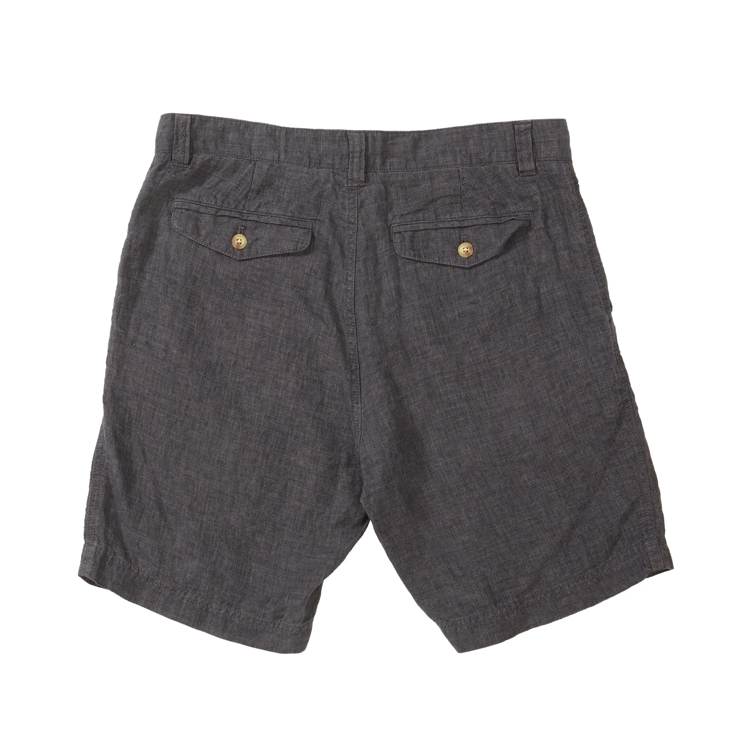 Non Irritating Tagless Aventura Washed Linen Shorts - Charcoal