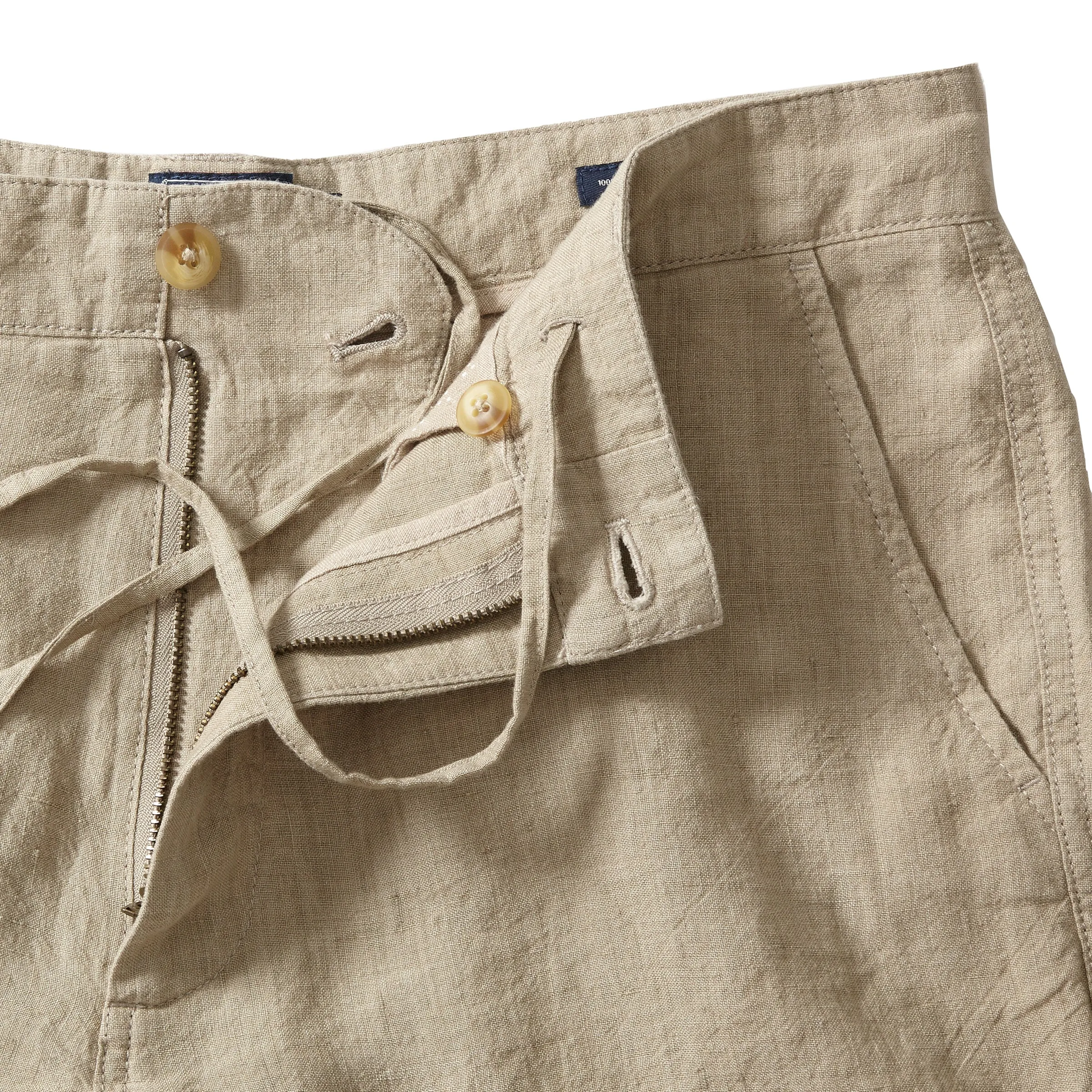 Aventura Washed Linen Shorts  - Safari jewelry back-to-school